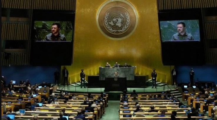 Zelensky en Naciones Unidas, Asamblea General